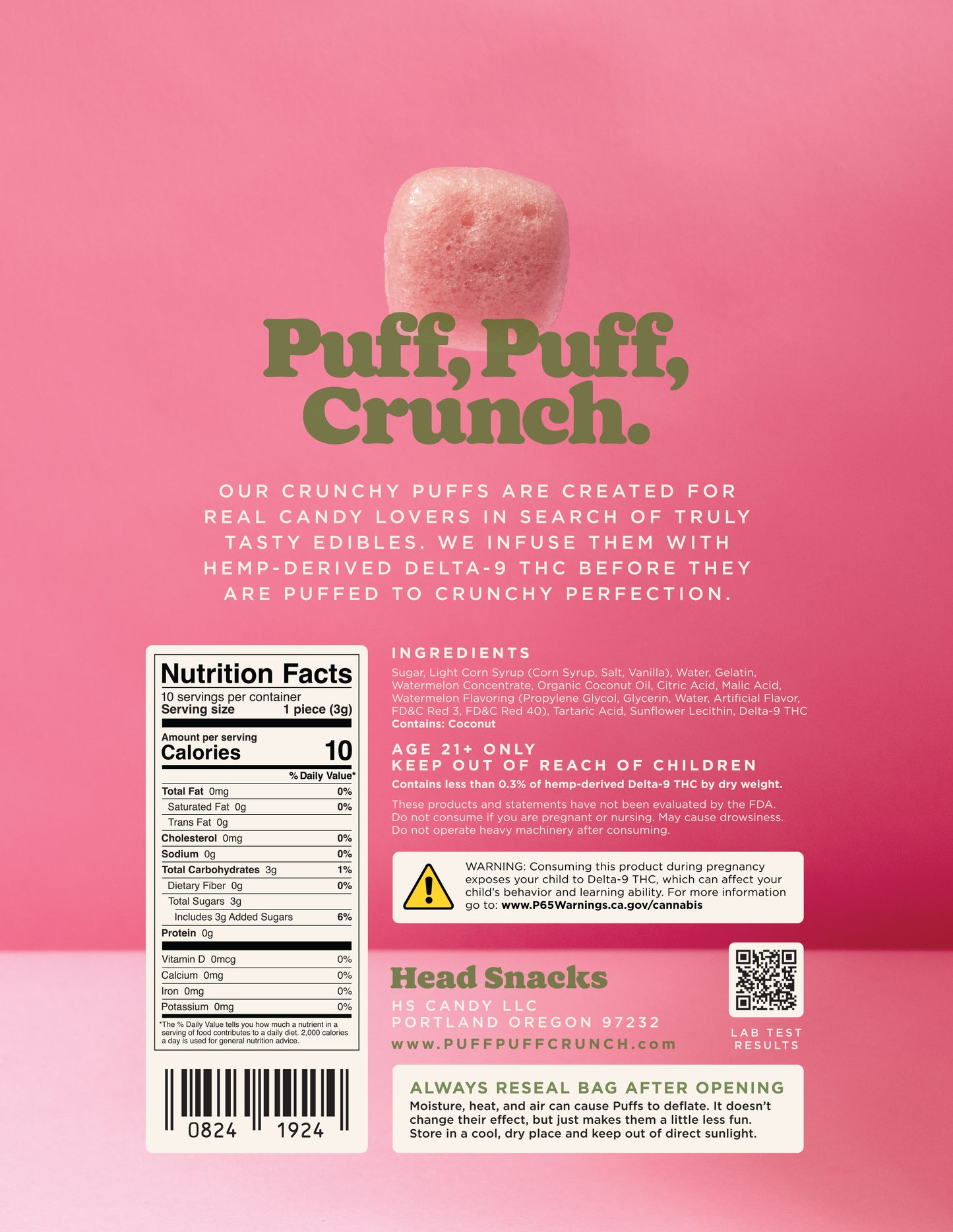 Sour Watermelon Puffs!
